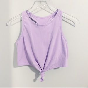 Aerie Knotted Cropped Lounge Tank Top